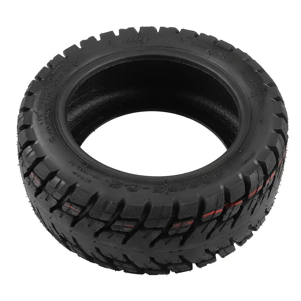 11 Inch 100/65-6.5 Scooter Tires Tubeless Tire Widened Thickened Vacuum Tire Off-Road Tire with Nozzle