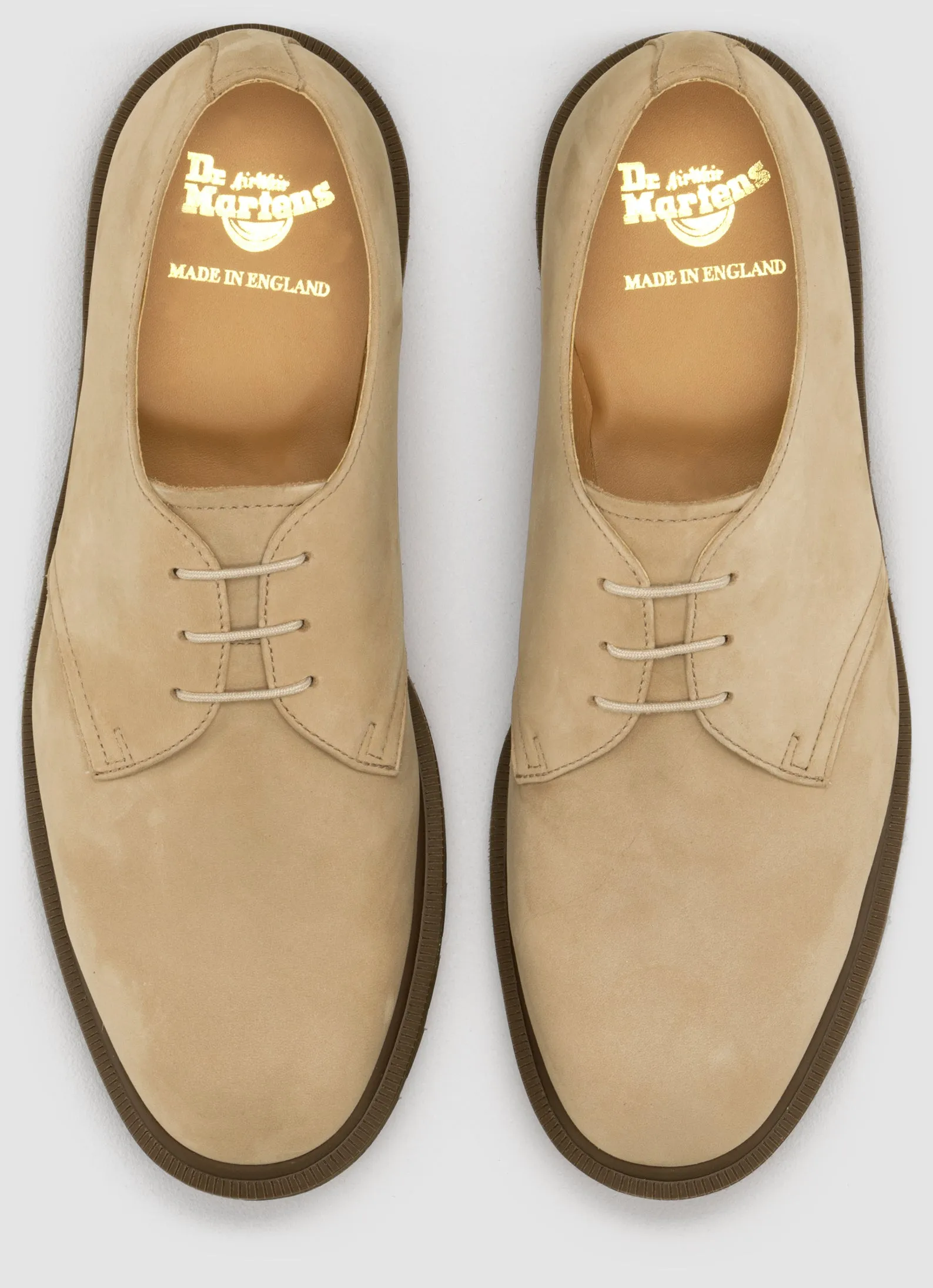 1461 Steed Milkshake Suede Oxford Made in England