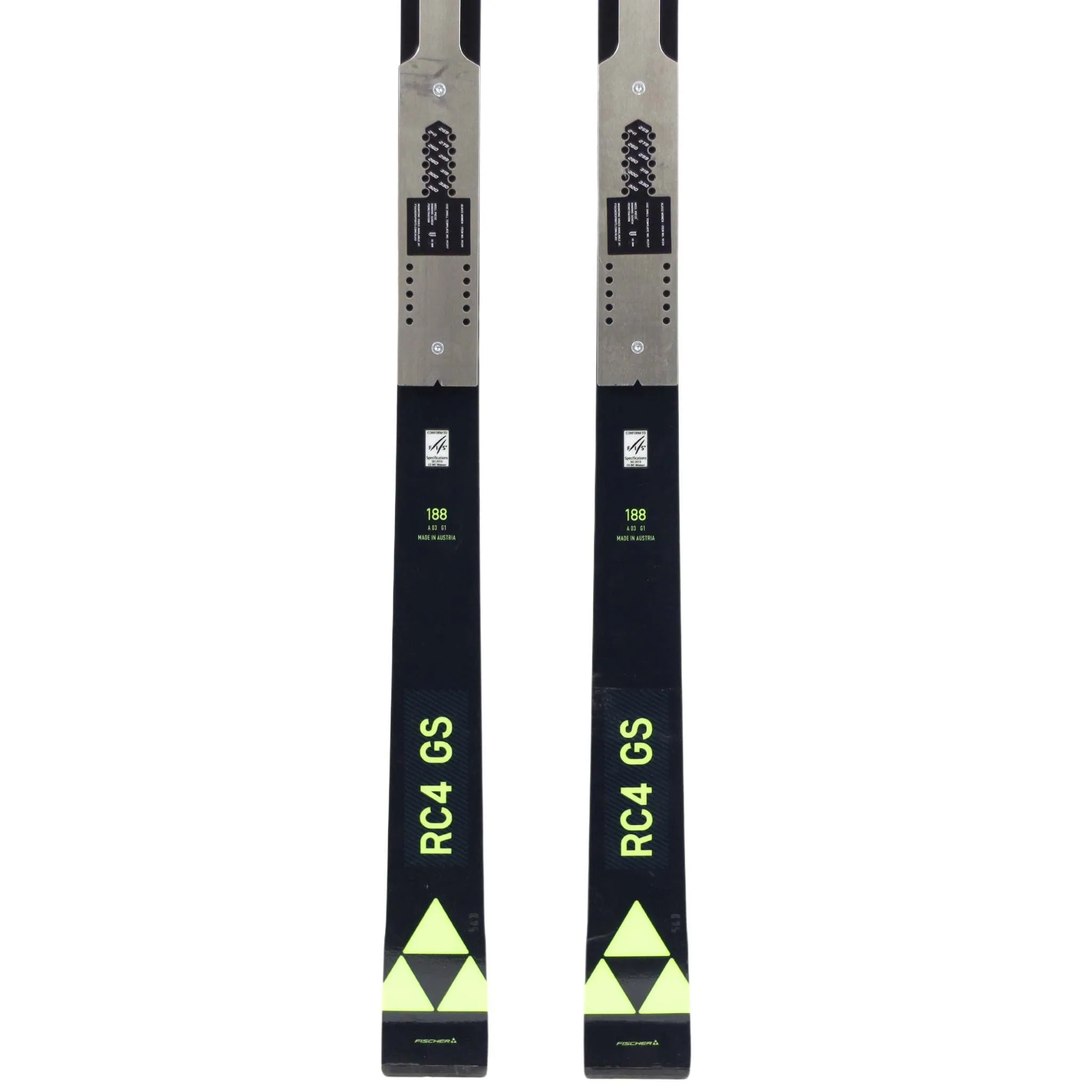 188cm Fischer RC4 WC GS Women's Skis 2023   Race Plate