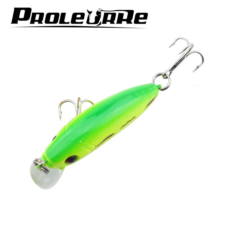 1Pcs 5cm 3.5g Minnow Hard Fishing Lure Artificial Bait 3D Eyes Fishing Pesca Wobblers Japan Mini Crankbait Minnows YR-201