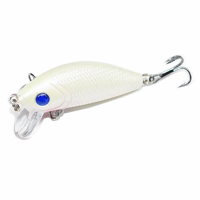 1Pcs 5cm 3.5g Minnow Hard Fishing Lure Artificial Bait 3D Eyes Fishing Pesca Wobblers Japan Mini Crankbait Minnows YR-201