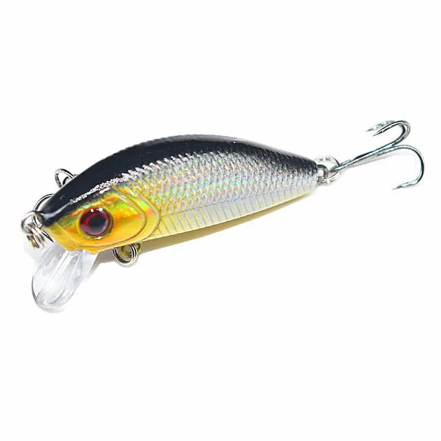 1Pcs 5cm 3.5g Minnow Hard Fishing Lure Artificial Bait 3D Eyes Fishing Pesca Wobblers Japan Mini Crankbait Minnows YR-201