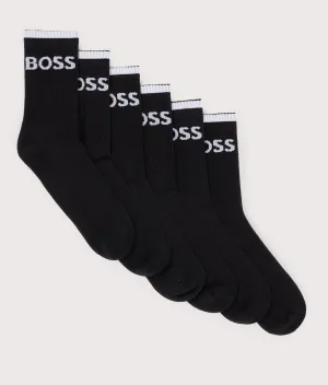 6 Pack QS Stripe Socks