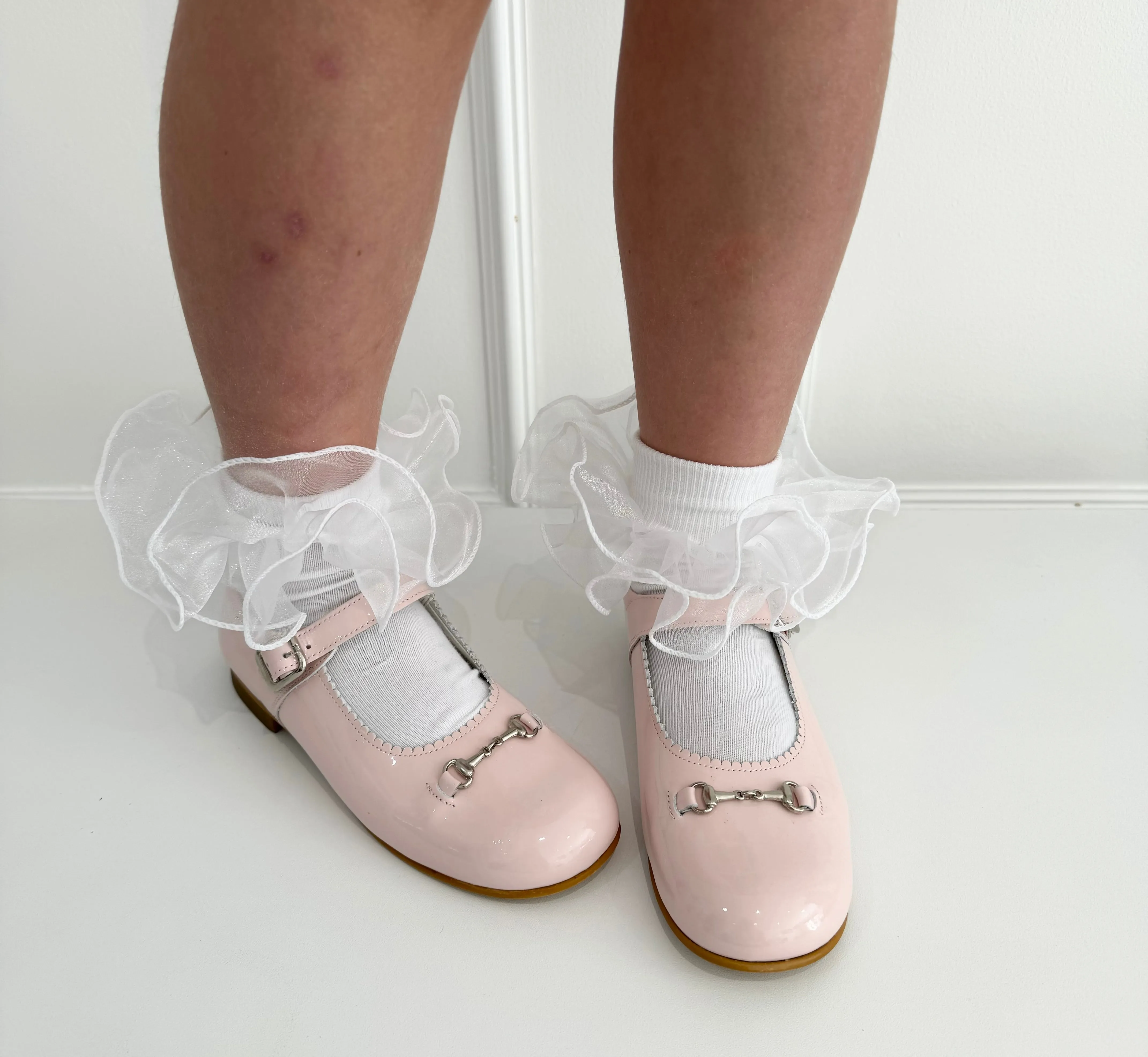 6270-2 Baby Pink Shoe with Horsebit Buckle