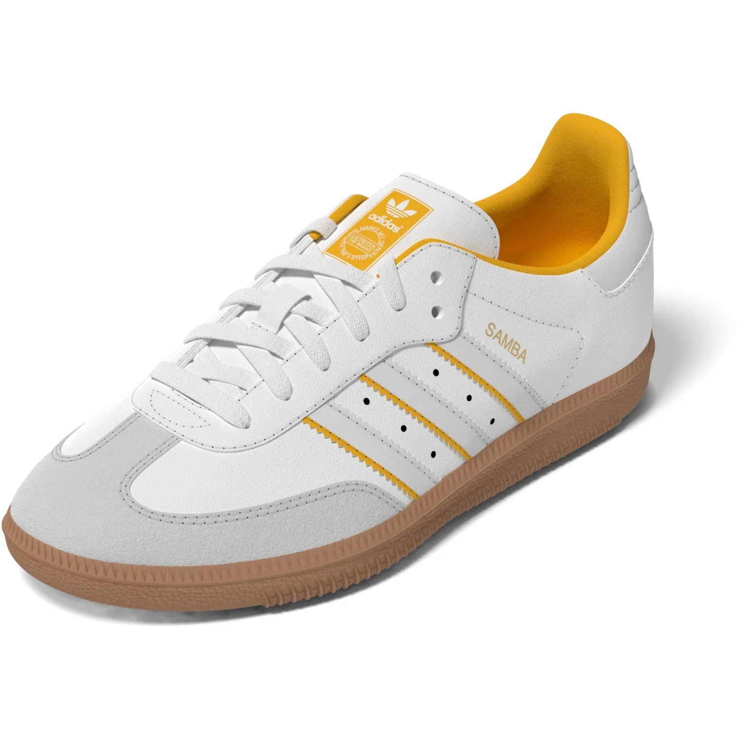 adidas Originals Crystal White/Cloud White/Crew Yellow Samba Og C Sneakers