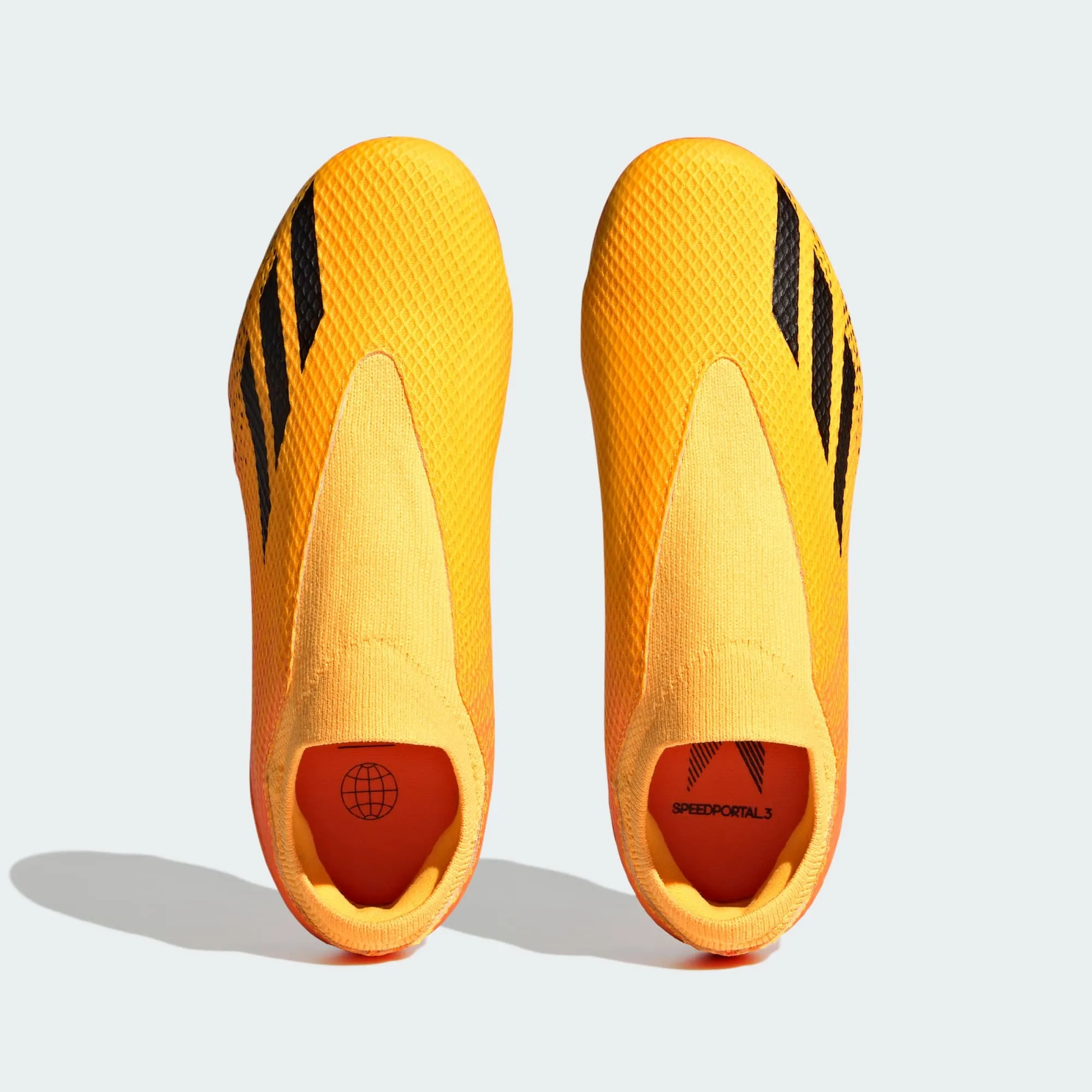 adidas X Speedportal.3 Laceless FG Youth Soccer Cleats GZ5060 Solar Gold/Black/Solar Orange