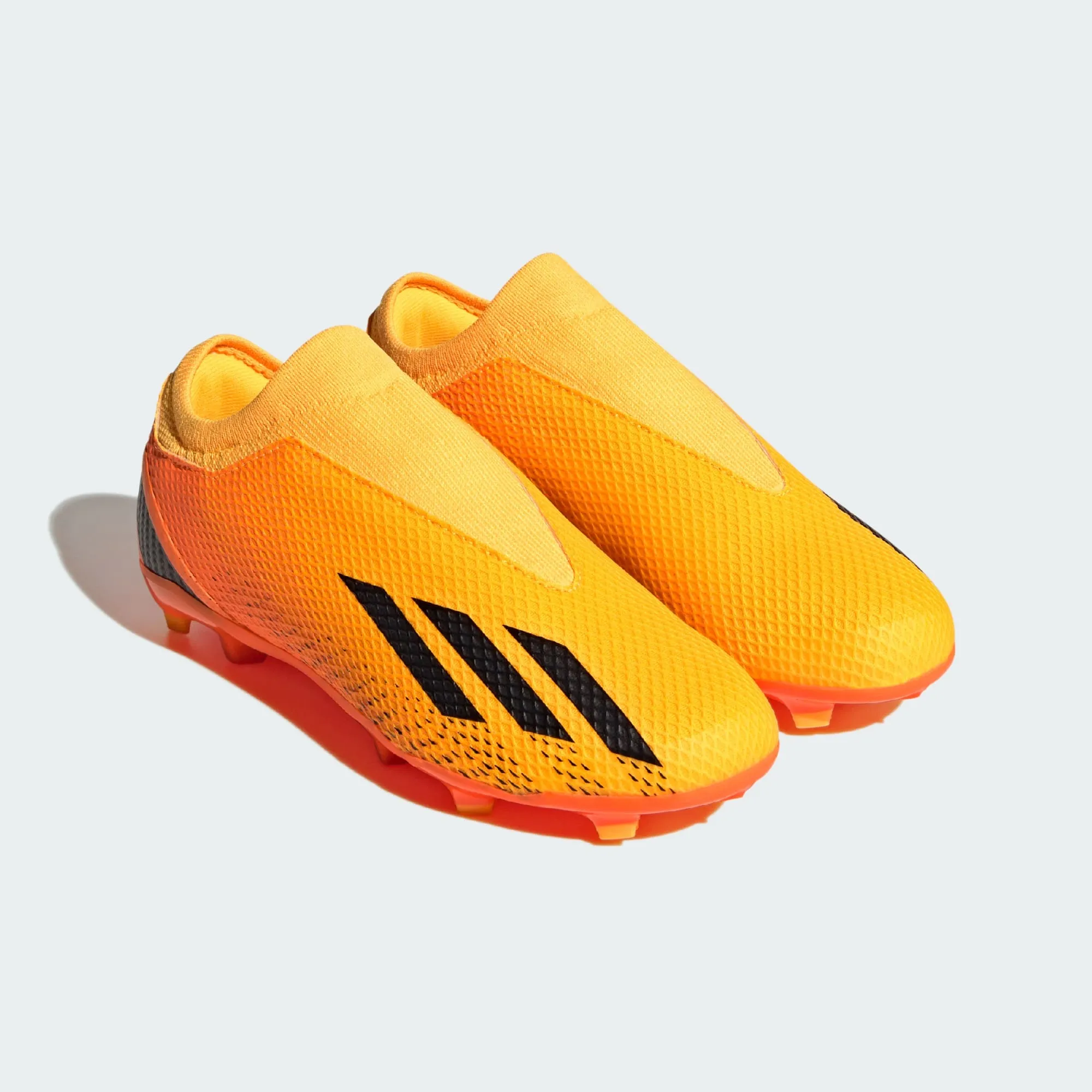 adidas X Speedportal.3 Laceless FG Youth Soccer Cleats GZ5060 Solar Gold/Black/Solar Orange