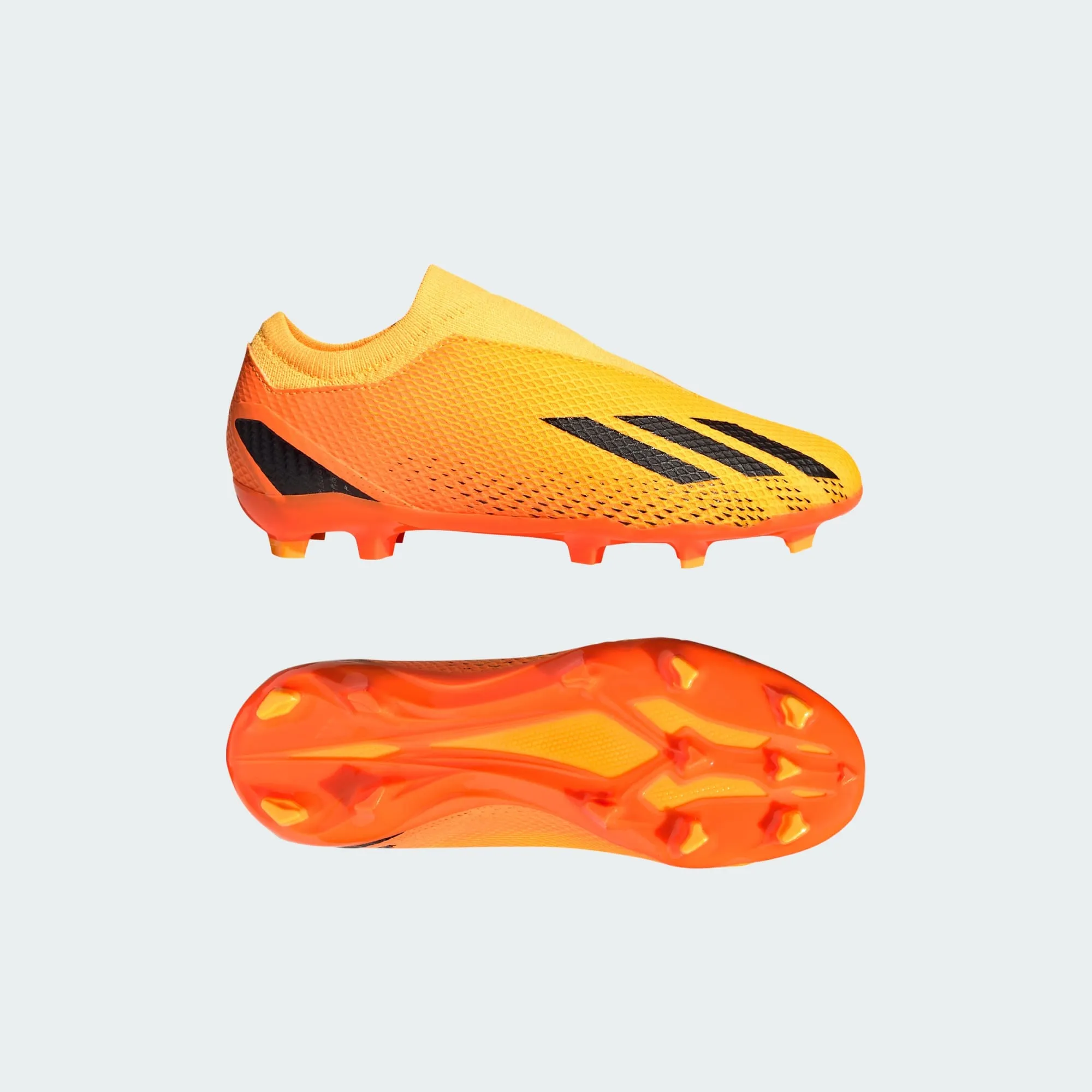 adidas X Speedportal.3 Laceless FG Youth Soccer Cleats GZ5060 Solar Gold/Black/Solar Orange