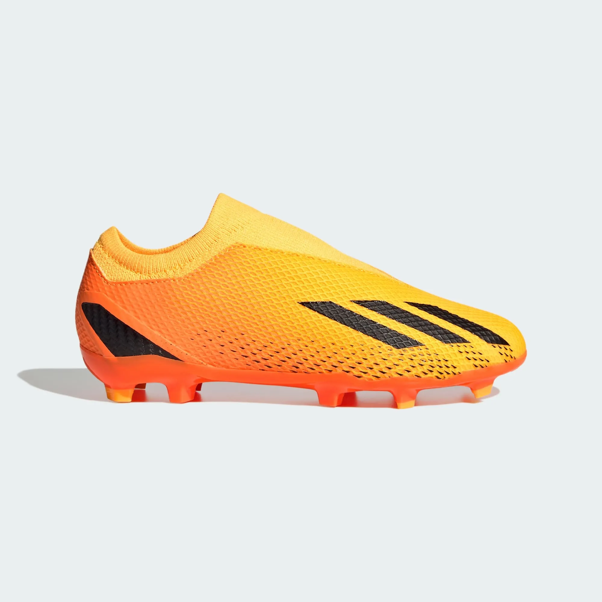 adidas X Speedportal.3 Laceless FG Youth Soccer Cleats GZ5060 Solar Gold/Black/Solar Orange