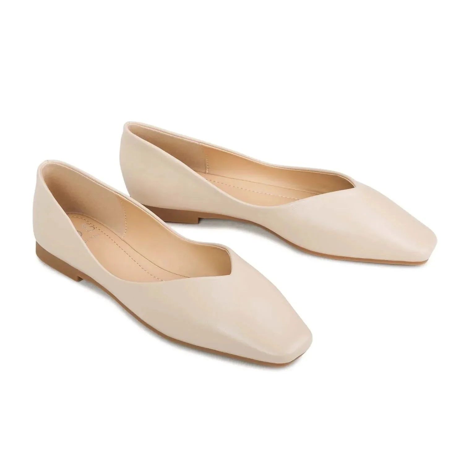 Adriana Ballet Flat in Nude