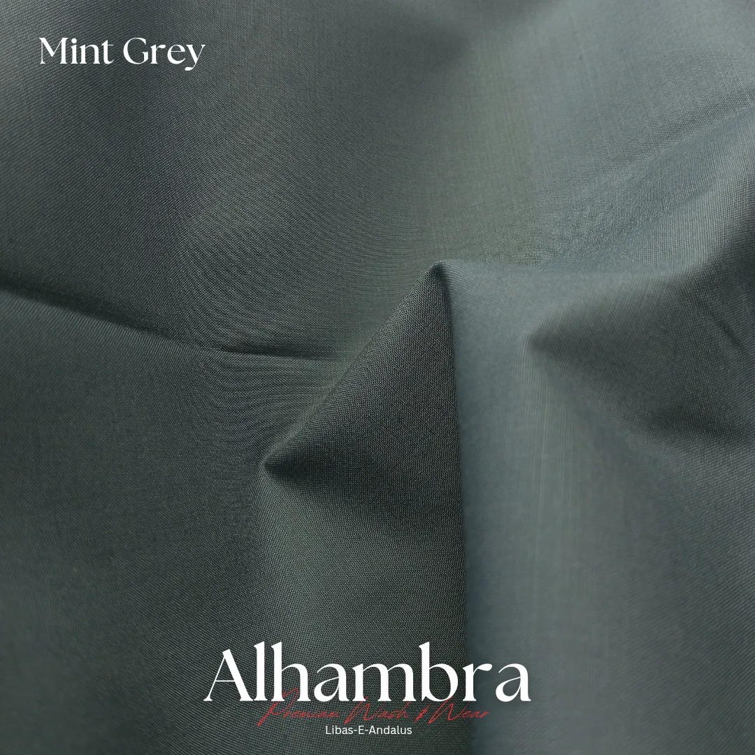 Alhambra Premium 4 Season Wash & Wear Suit (Mint Grey) 4-Meter