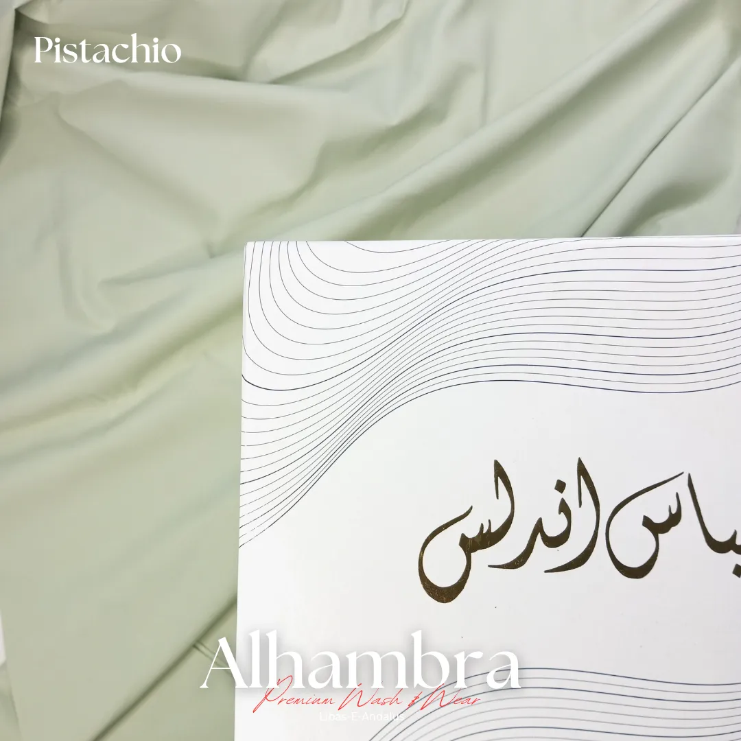 Alhambra Premium 4 Season Wash & Wear Suit (Pistachio) 4-Meter