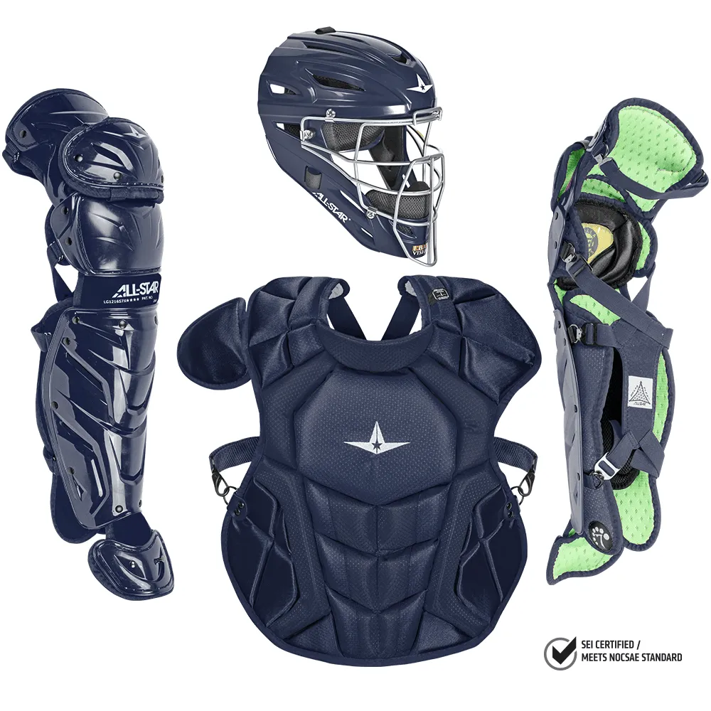 All-Star S7 Axis Elite (Ages 12-16) Solid Catcher's Kit NOCSAE Approved: CKCC1216S7XS