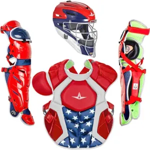 All-Star S7 Axis USA Elite (Ages 12-16) Catcher's Kit NOCSAE Approved: CKCC1216S7X USA