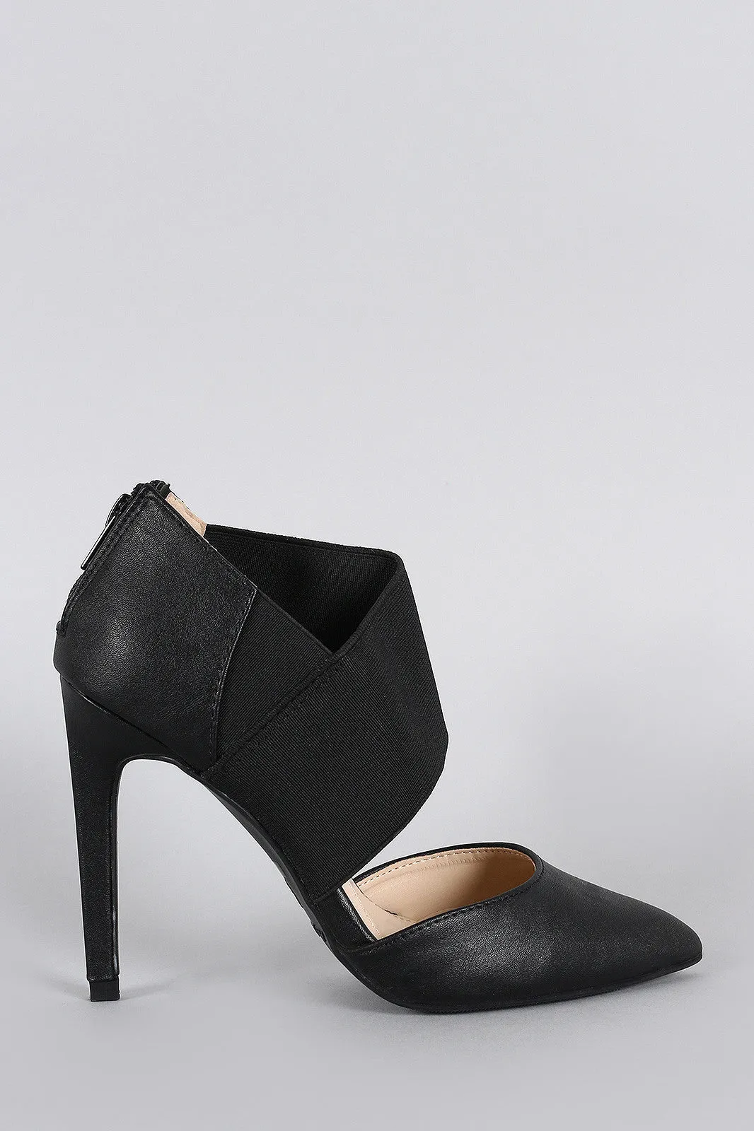 Anne Michelle Asymmetrical Pointy Toe Stiletto Pump