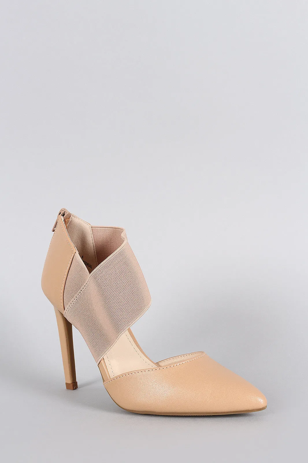 Anne Michelle Asymmetrical Pointy Toe Stiletto Pump