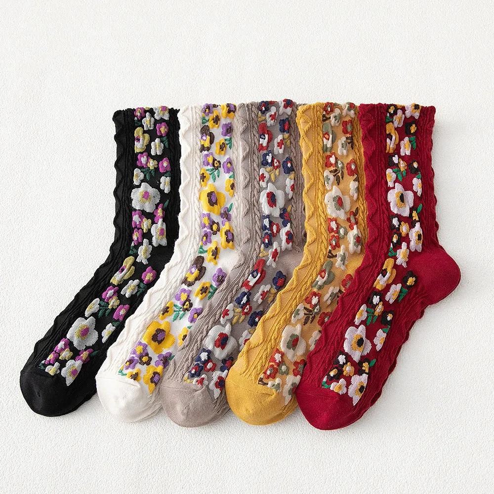 Autumn Floral Socks