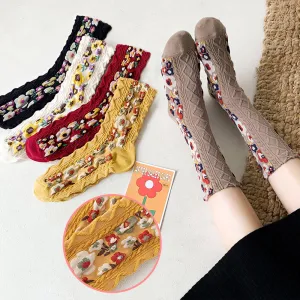 Autumn Floral Socks