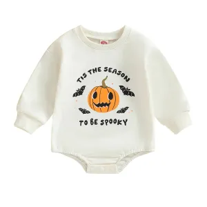 Baby Spooky Season Halloween Pumpkin Onesie Romper