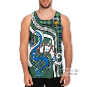 Bailey Ancient Tartan Men's Tank Top with Epic Bagpipe Style