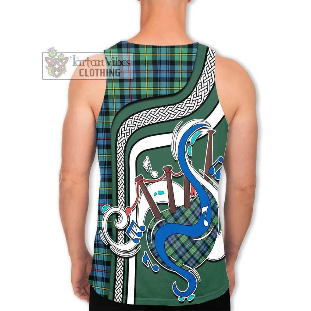 Bailey Ancient Tartan Men's Tank Top with Epic Bagpipe Style