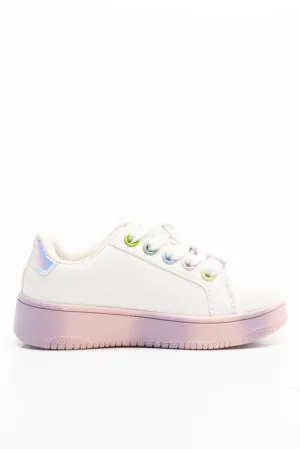 Beaded Lace Sneaker White