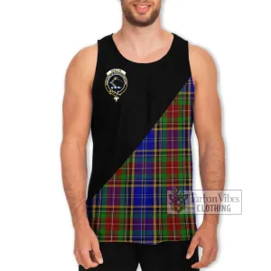 Beattie Tartan Men's Tank Top with Family Crest and Military Logo Style