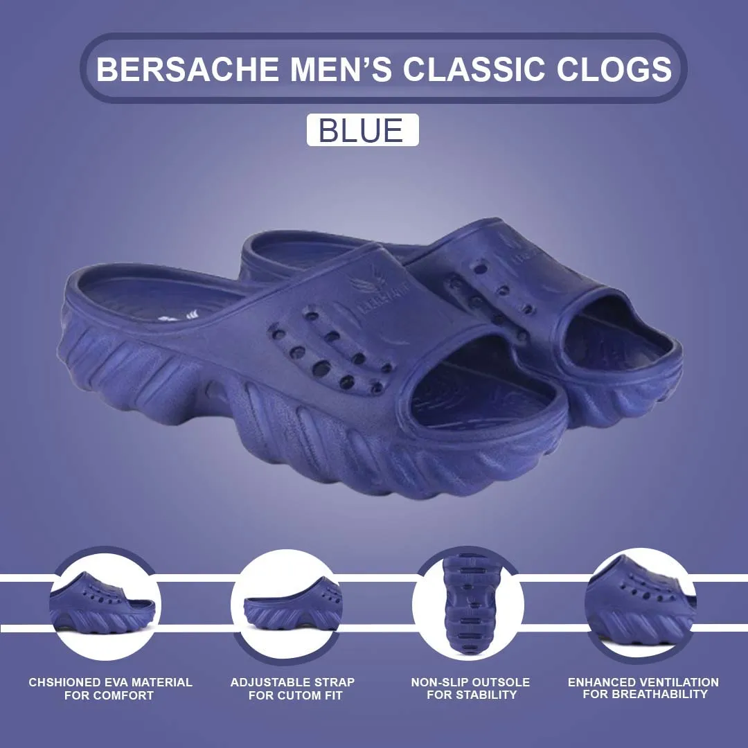 Bersache Extra Soft Classic Casual with  Regular wear with Ultra Soft & Flexibility Technology Clogs for Men's & Boy's 6174-Blue