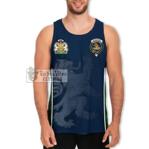 Beveridge Tartan Men's Tank Top with Family Crest and Lion Rampant Vibes Sport Style