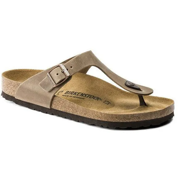 Birkenstock Gizeh Tabacco Oiled Leather (Narrow)