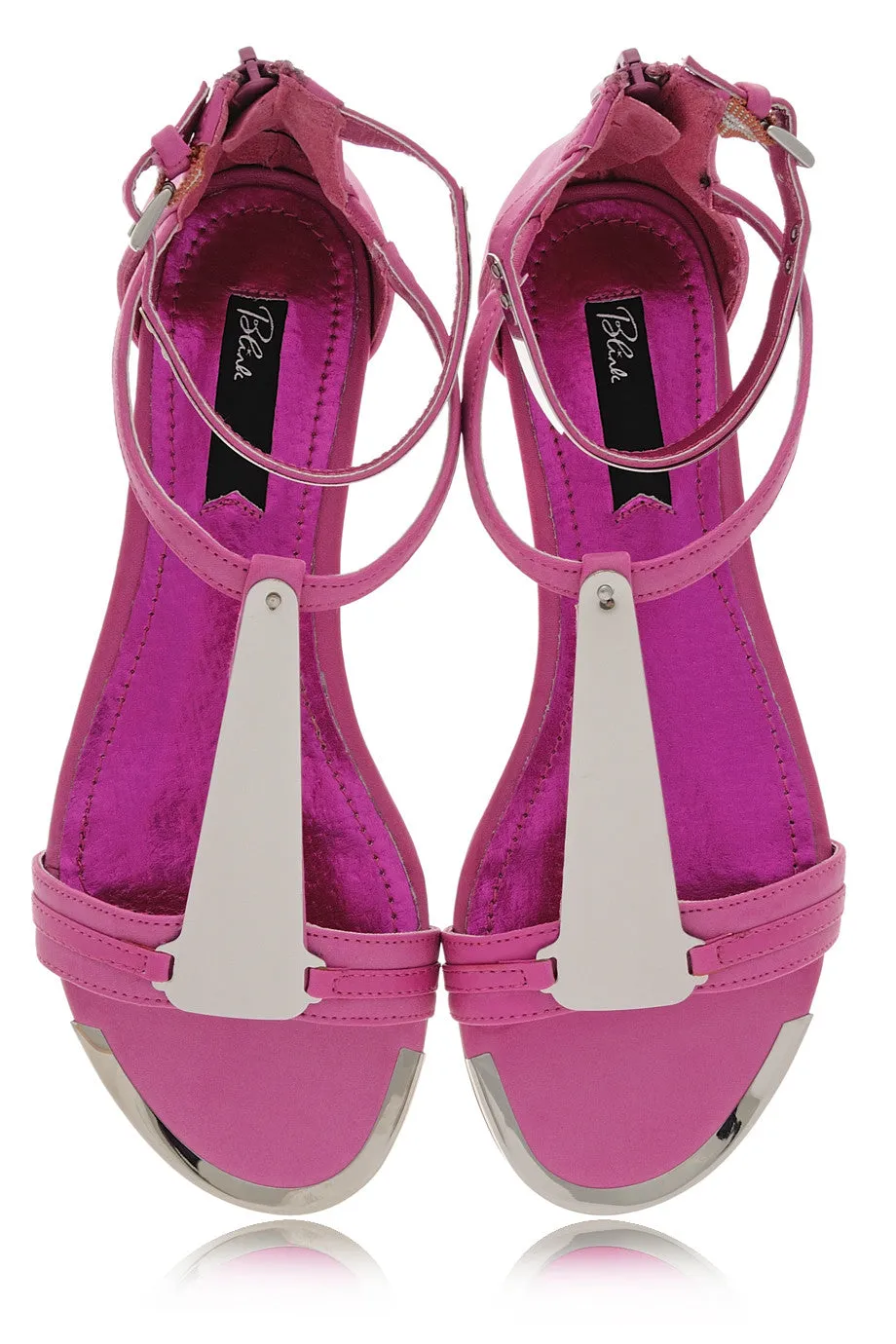 BLINK INNA Fuchsia Metal Sandals