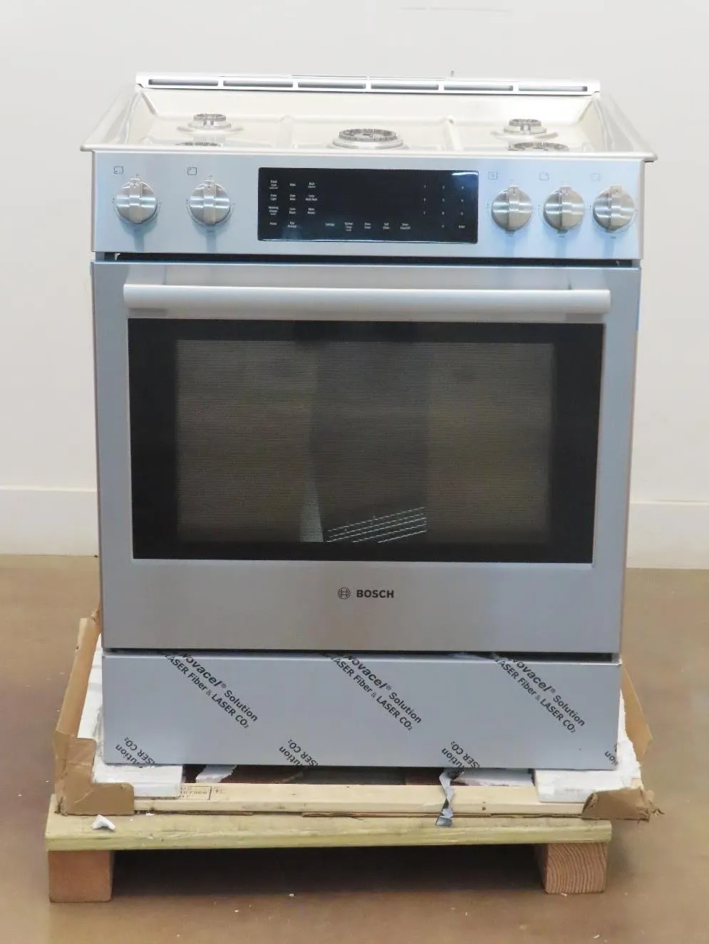 Bosch 800 Series HDI8056U 30" Slide-In Dual Fuel Range Full Warranty Images