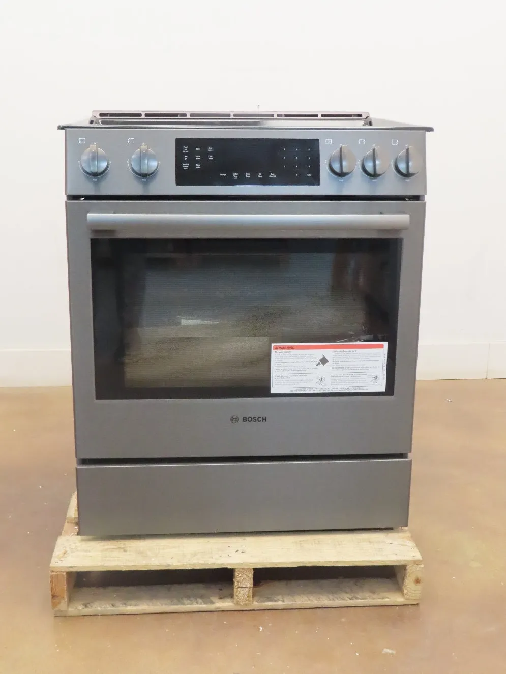 Bosch 800 Series HGI8046UC 30" Slide-In Gas Black Stainless Range Excellent