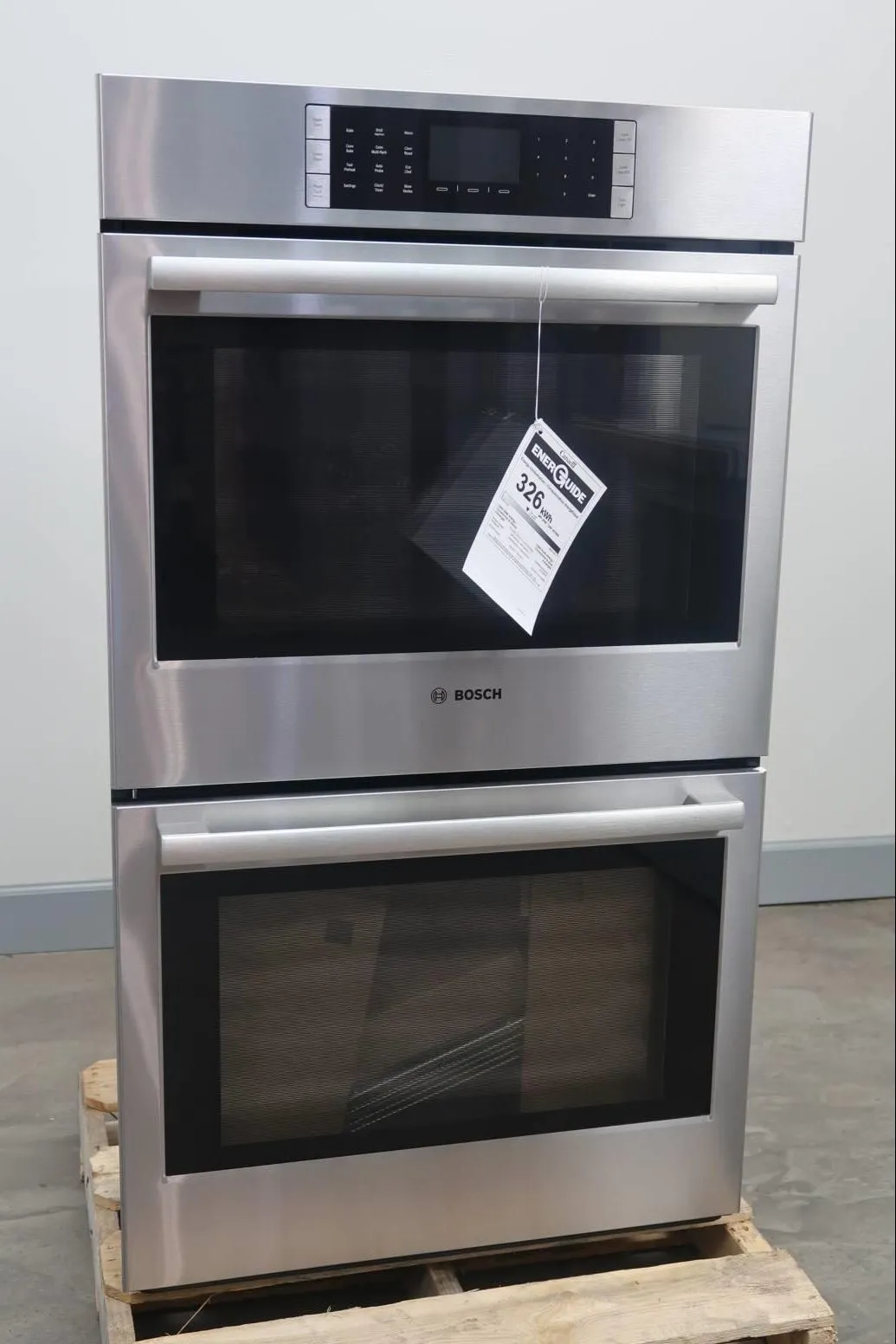 Bosch Benchmark 30" 14 Modes Double Electric Wall Oven HBLP651UC