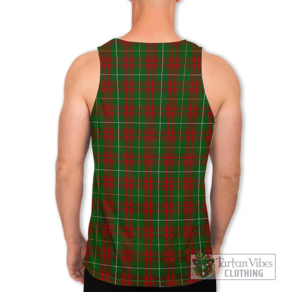 Bruce Hunting Tartan Men's Tank Top with Family Crest DNA In Me Style