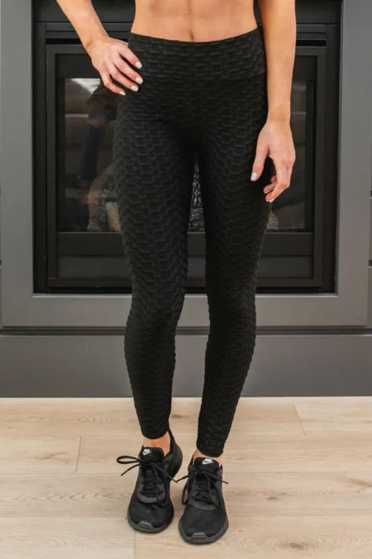 Bum Scrunch Textured Anti-Cellulite Leggings