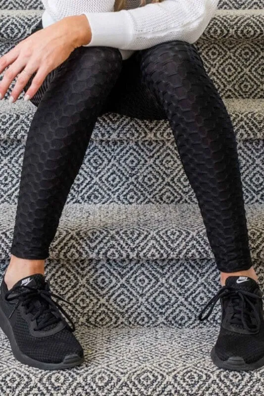 Bum Scrunch Textured Anti-Cellulite Leggings