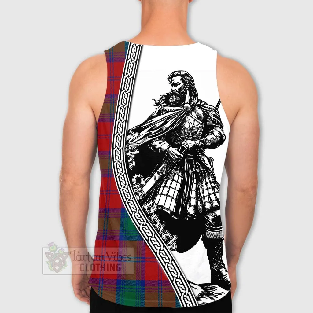 Byres (Byses) Tartan Clan Crest Men's Tank Top with Highlander Warrior Celtic Style