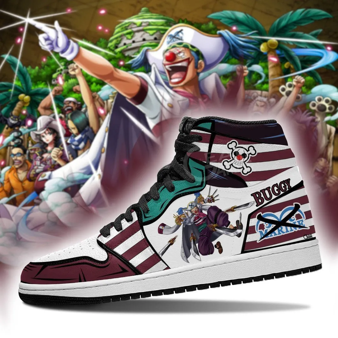 Captain Buggy Sneakers Custom Anime OP Shoes