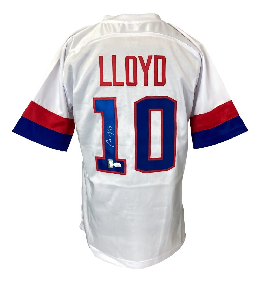 Carli Lloyd USA Signed White Soccer Jersey JSA Lloyd