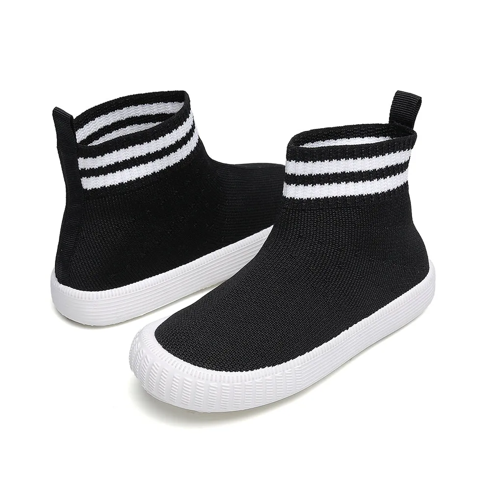 Child Girls Athletic Running Sneakers Boys Breathable Walking Slip on Sock Shoes