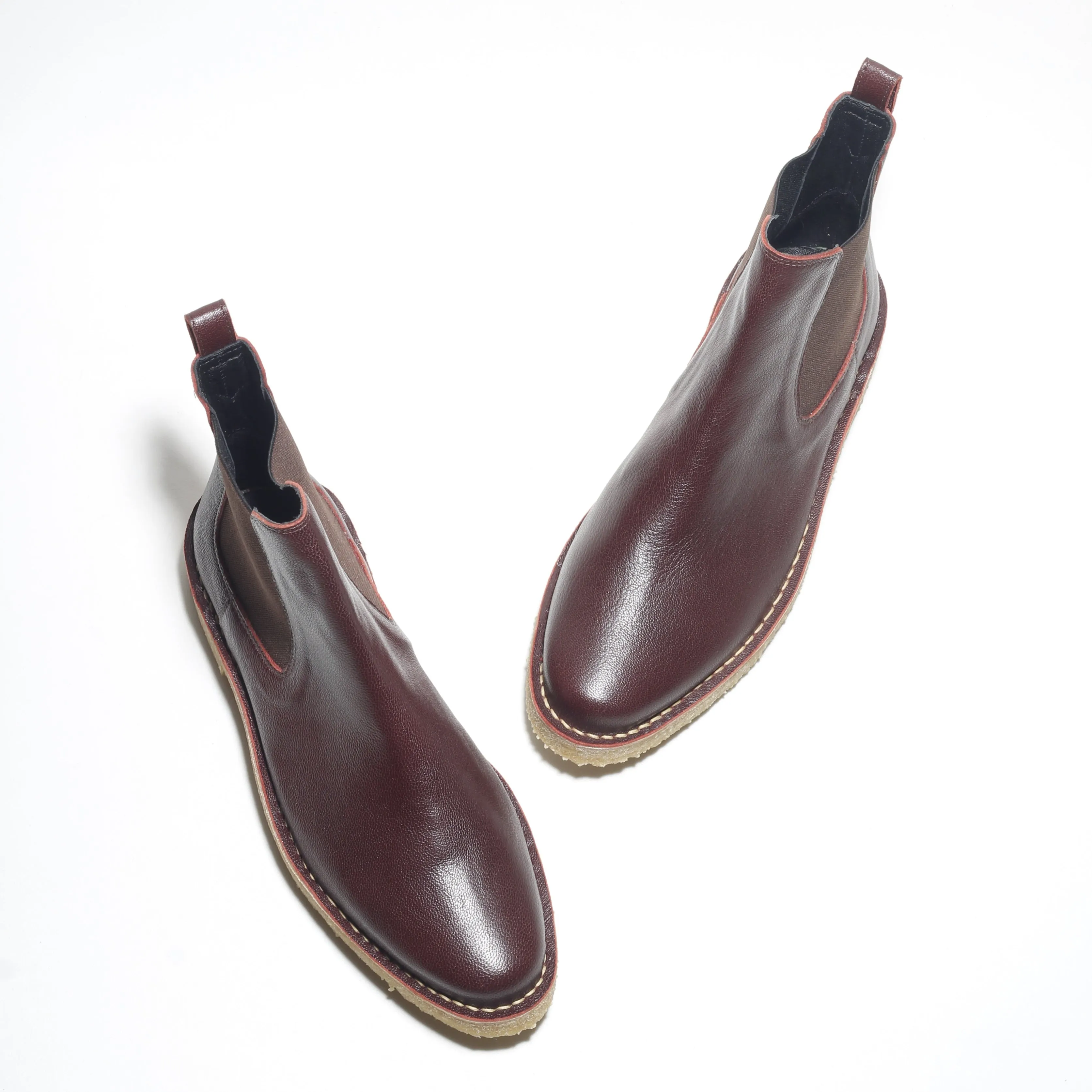 Chris Burgundy Chelsea Boots