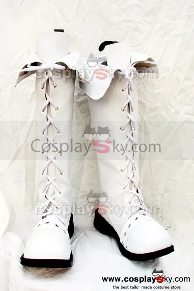 Classical White Boots Shoes Can be flipped Custom Made