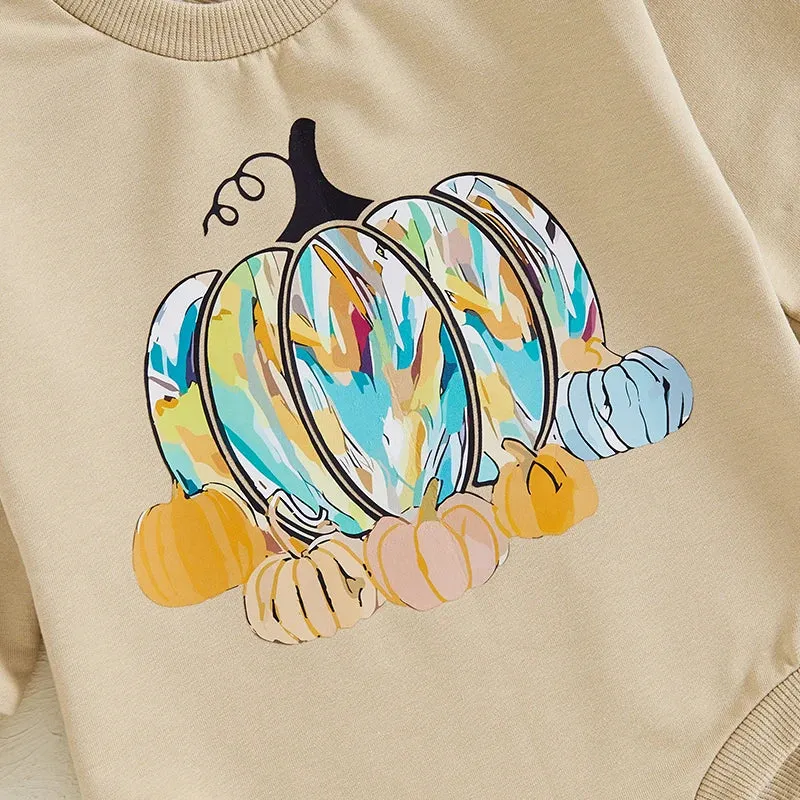 COLORFUL PUMPKIN Long-Sleeve Onesie