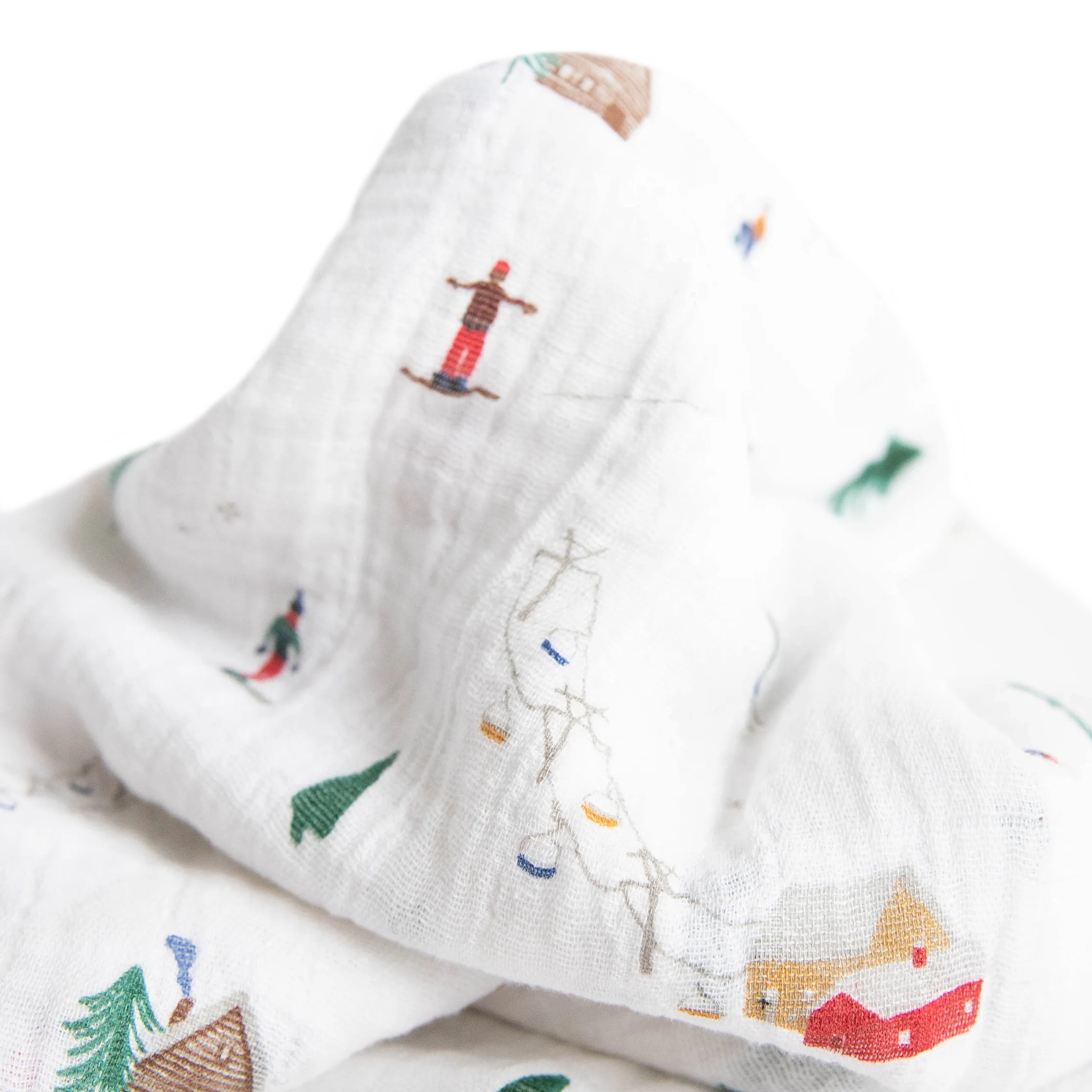 Cotton Muslin Swaddle Blanket 2 Pack - Powder Party