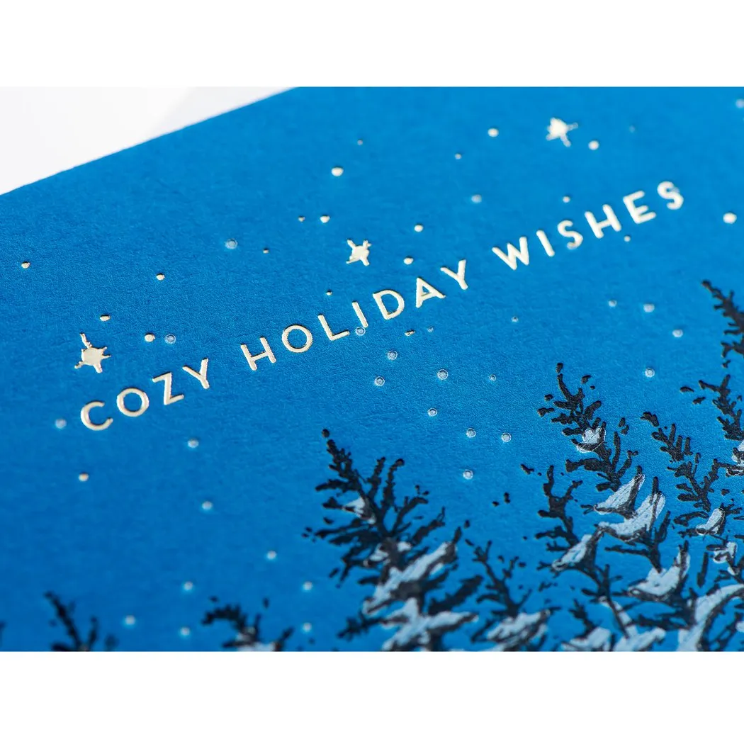 Cozy A-Frame Holiday Card