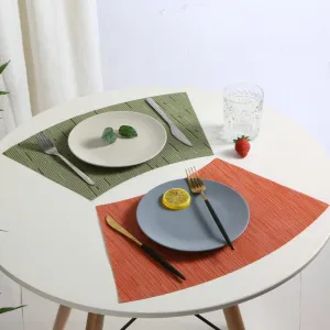 Dining Table Mat PVC Place Heat Proof  Home Coasters Mats