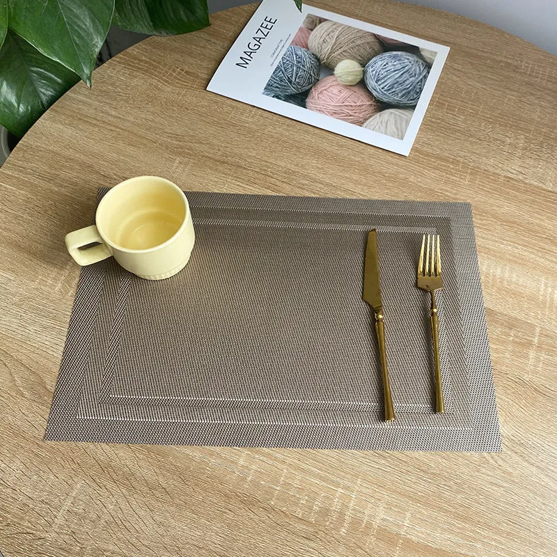 Dining Table Mat PVC Place Non-Slip Waterproof Mats