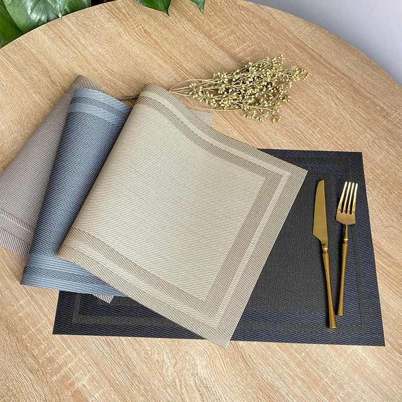 Dining Table Mat PVC Place Non-Slip Waterproof Mats