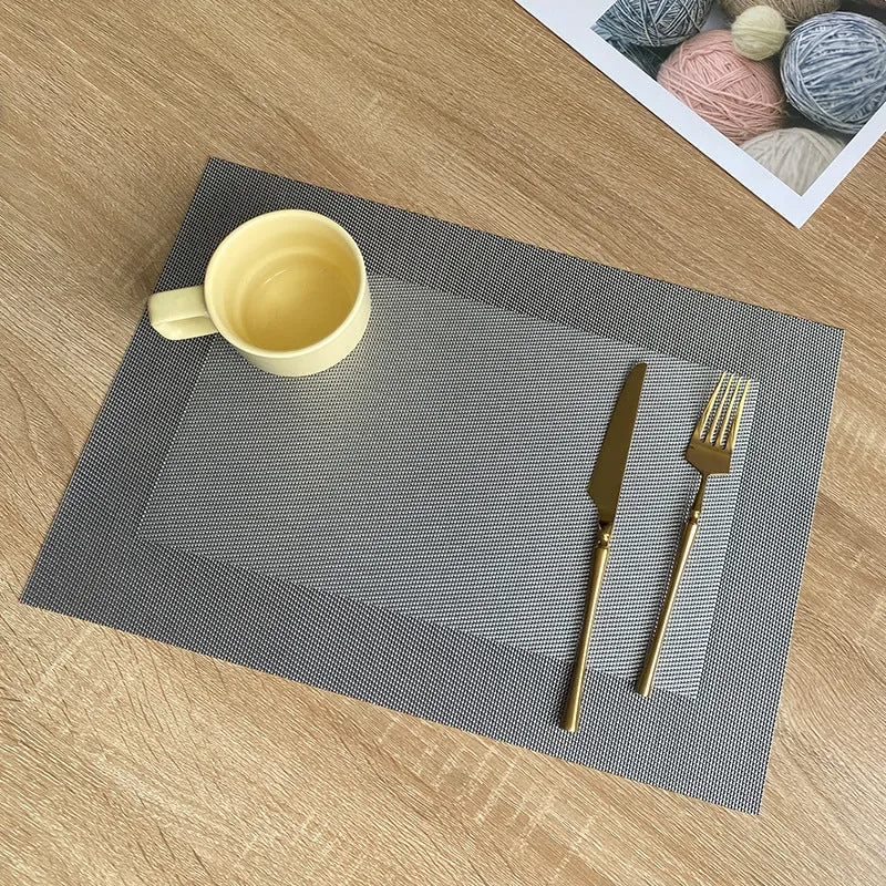 Dining Table Mat PVC Place Non-Slip Waterproof Mats